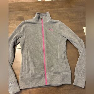 Under Armour Gray Jacket with Pink Accents